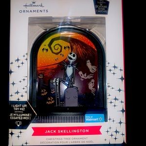 2021 Hallmark The Nightmare Before Christmas Jack Skellington Light Up Ornament